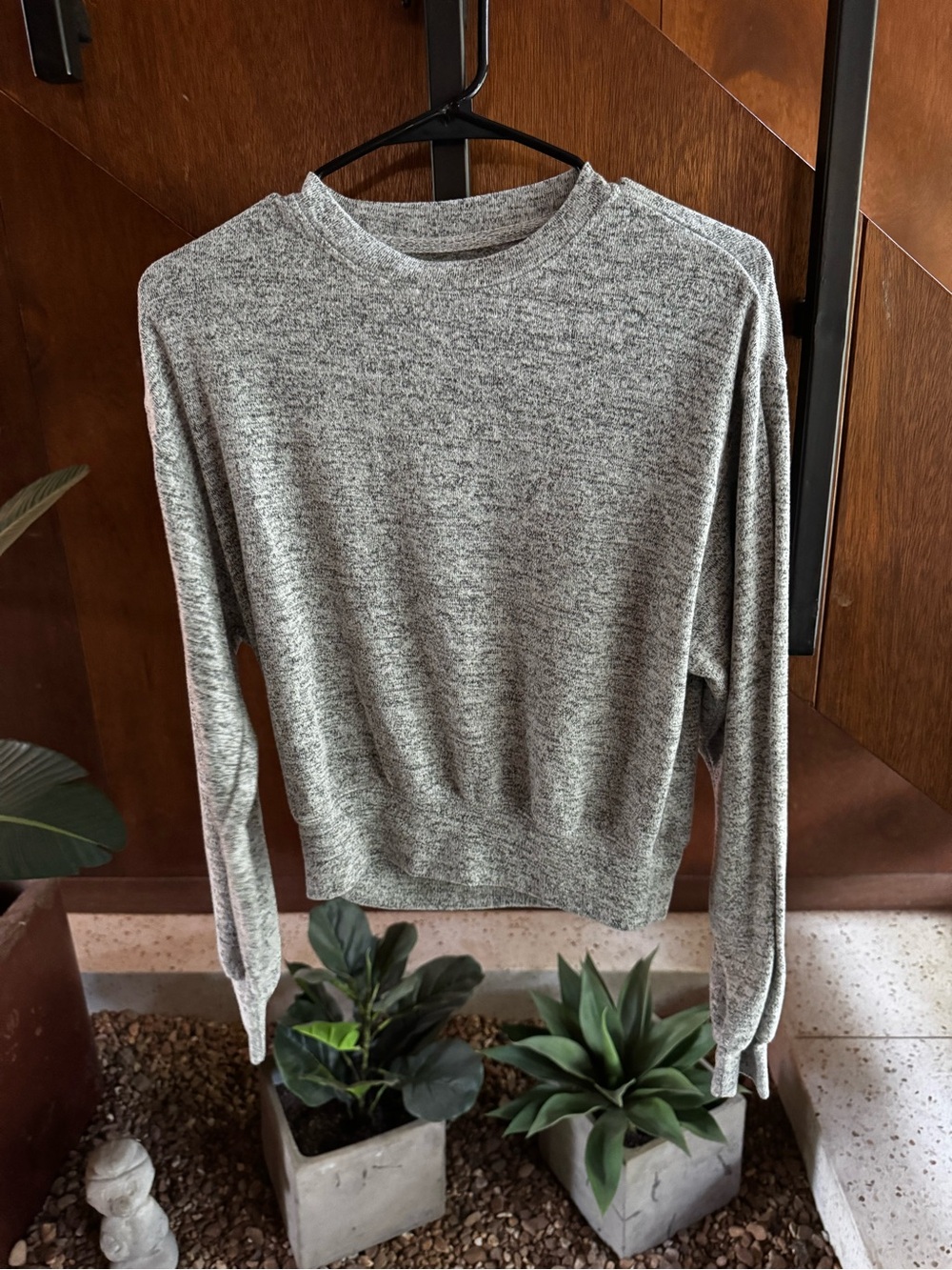 Classic Crewneck Sweater in Heather Gray